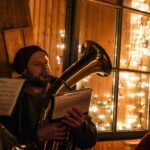 Brüggener Burgweihnacht 2023 – Turmblasen des Chors Cäcilia als stimmungsvoller Abschluss