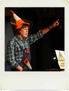 Bühnenbild beim Büttenabend Kirchenchor Cäcilia Born 1816 – Auftritt im Pfarrheim Born bei Brüggen am Niederrhein