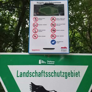 Dahmensee Verbote