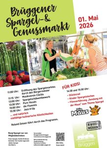 Programm des Spargel- und Genussmarkts Brüggen 2026