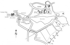 Lage der Burg Born