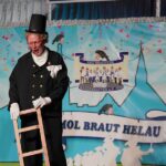 Karnevalsgruppe beim Auftritt Seniorensitzung Brüggen 2024